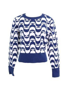 Chanel All Pattern CC Logo Button Knit Sweater 36